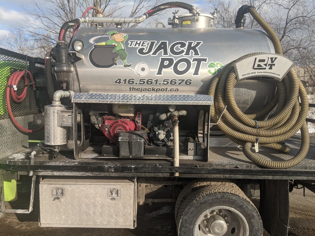 The Jackpot service truck side view